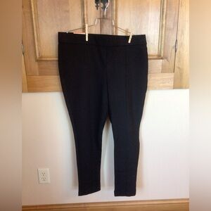 XXL Anne Klein black tummy control ponte pants NWT